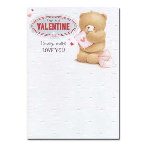 For My Valentine Forever Friends Valentines Day Card